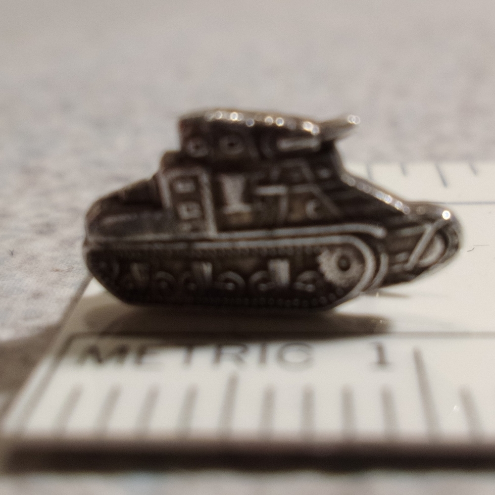 WWII Army Tank Silver Lapel/Sweetheart Pin Vintage